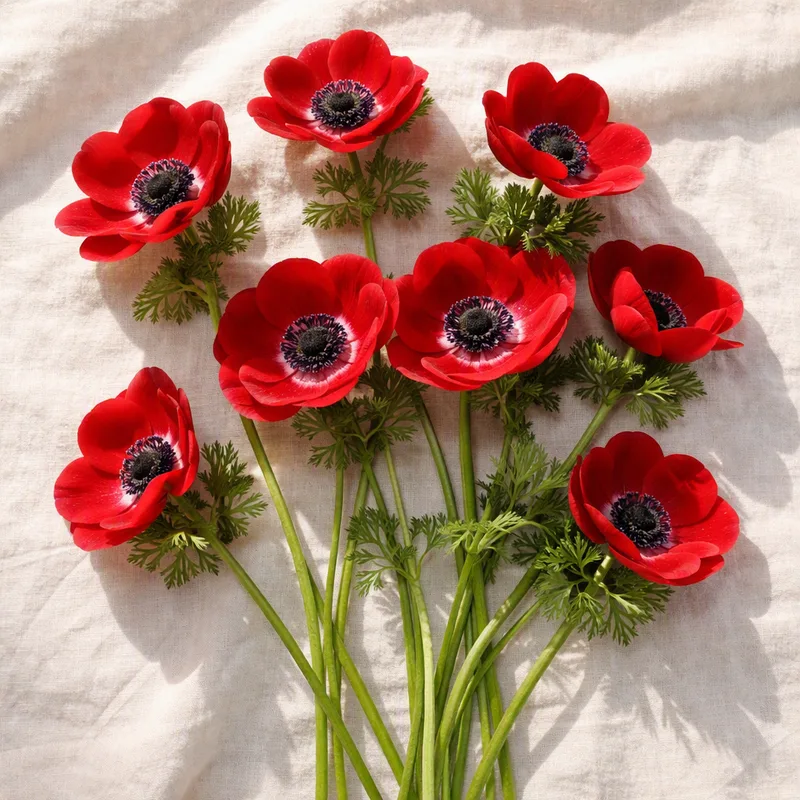 Anemone – rød – bilde 4