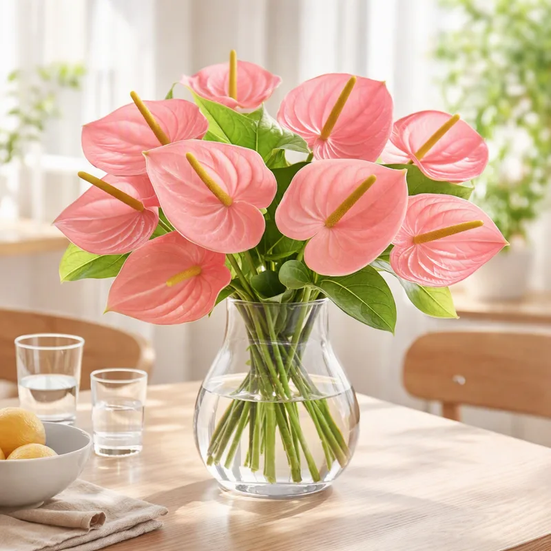 Anthurium (flamingoblomst) – rosa – bilde 2
