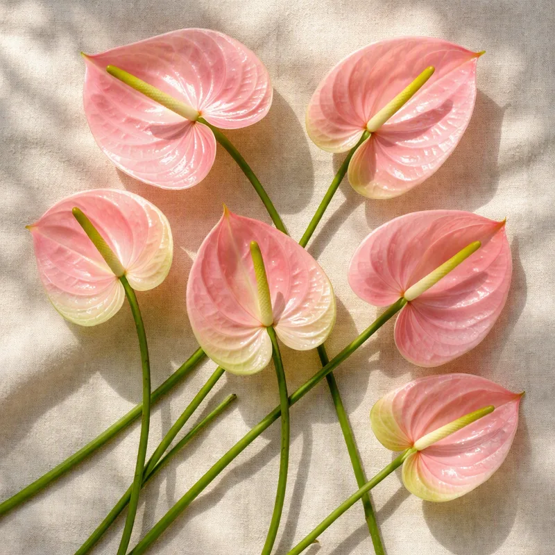 Anthurium (flamingoblomst) – rosa – bilde 4