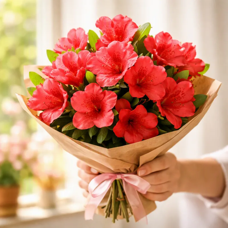 Azalea – rød – bilde 3