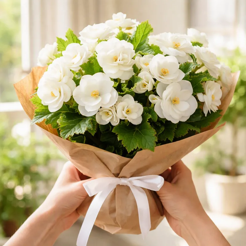 Begonia – hvit – bilde 3