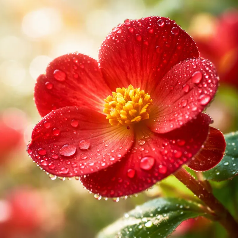 Begonia – rød