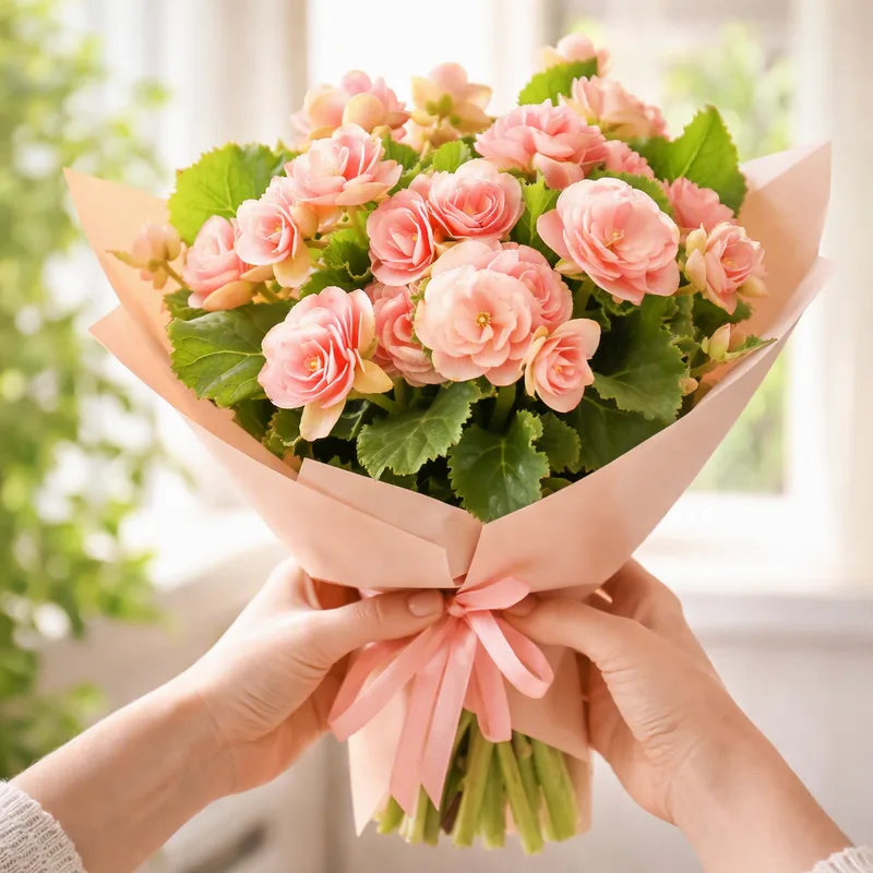 Begonia – rosa – bilde 3