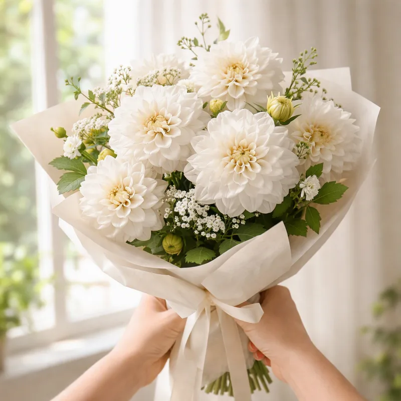 Dahlia – hvit – bilde 3