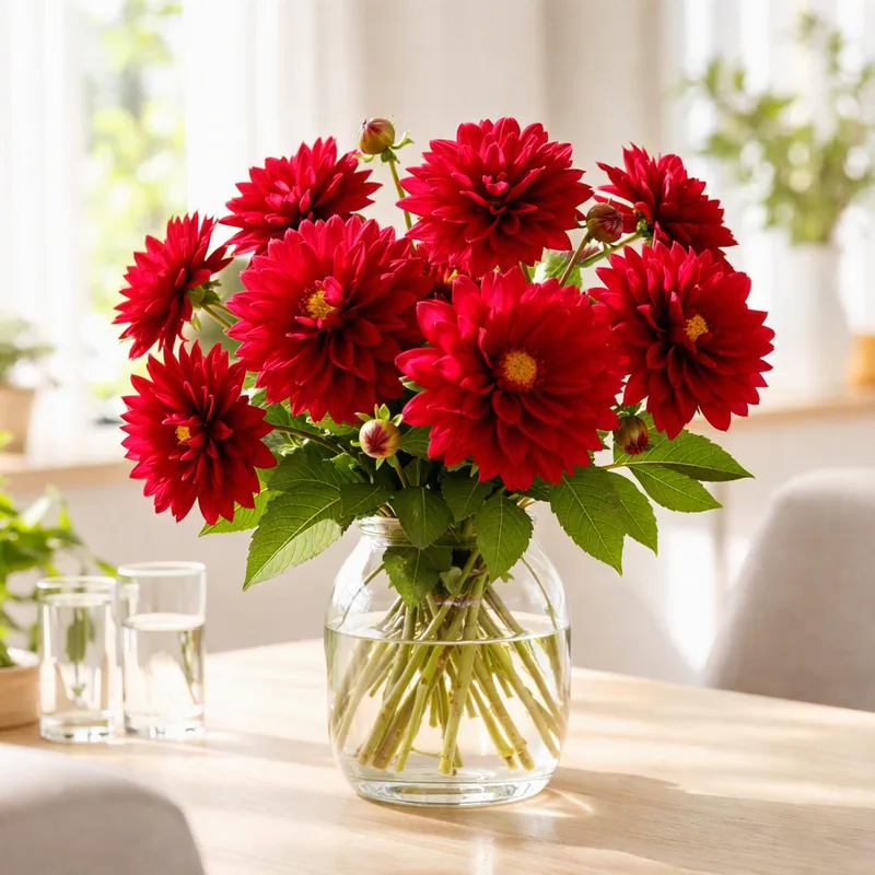 Dahlia – rød – bilde 2