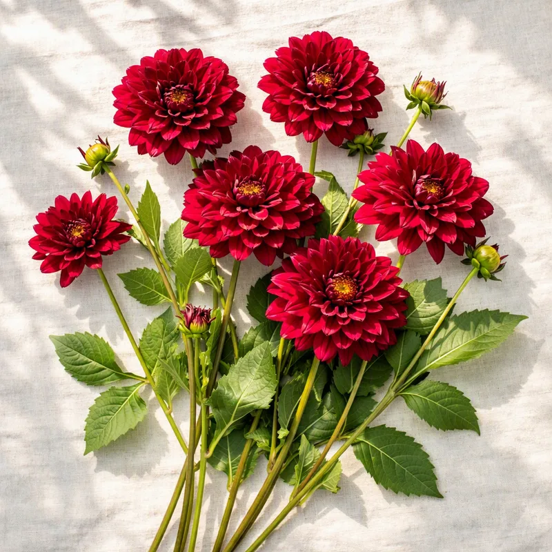 Dahlia – rød – bilde 4