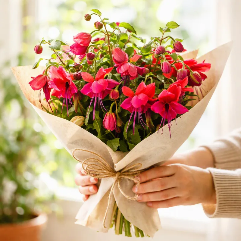Fuchsia – rød – bilde 3