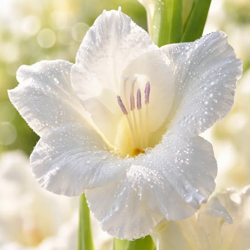 Gladiolus – hvit