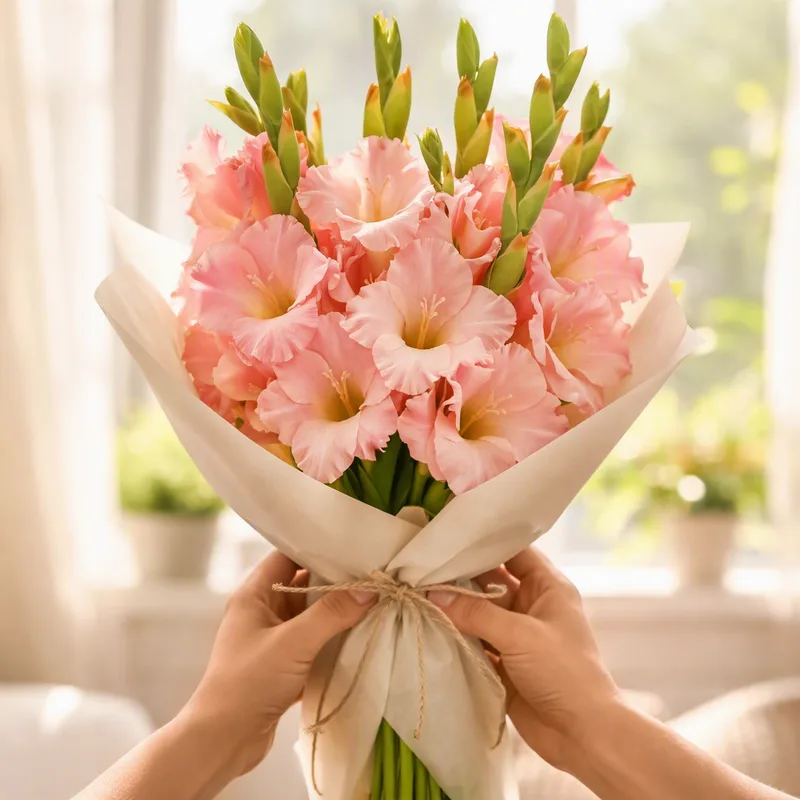 Gladiolus – rosa – bilde 3