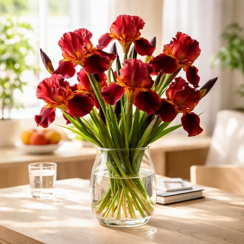 Iris – rød – bilde 2