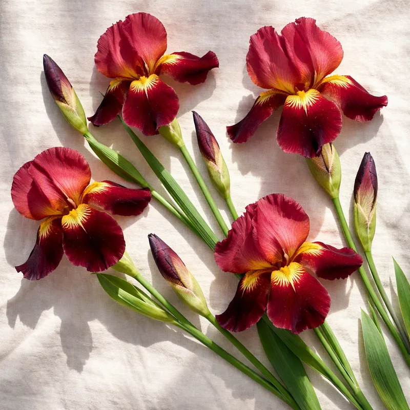 Iris – rød – bilde 4
