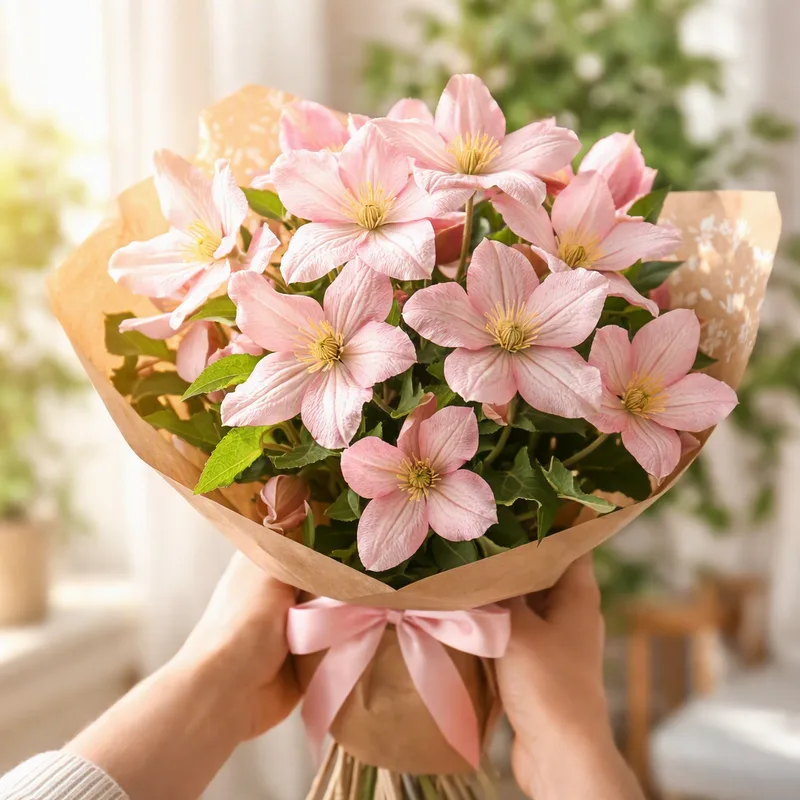 Klematis – rosa – bilde 3