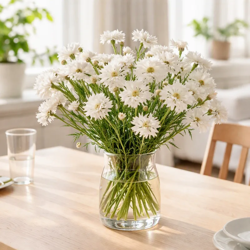 Kornblomst – hvit – bilde 2