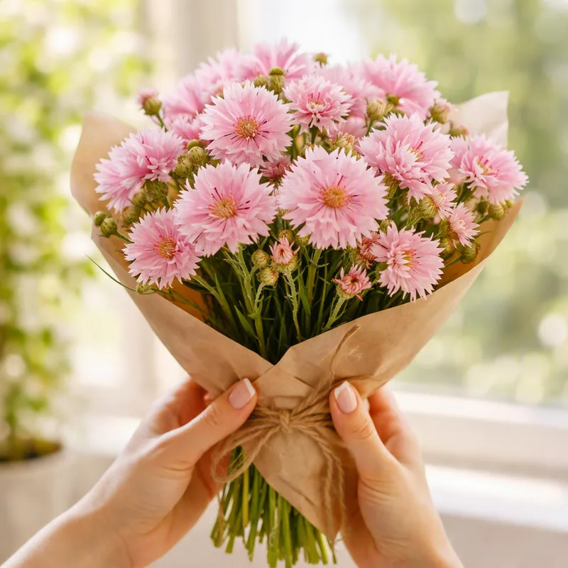 Kornblomst – rosa – bilde 3