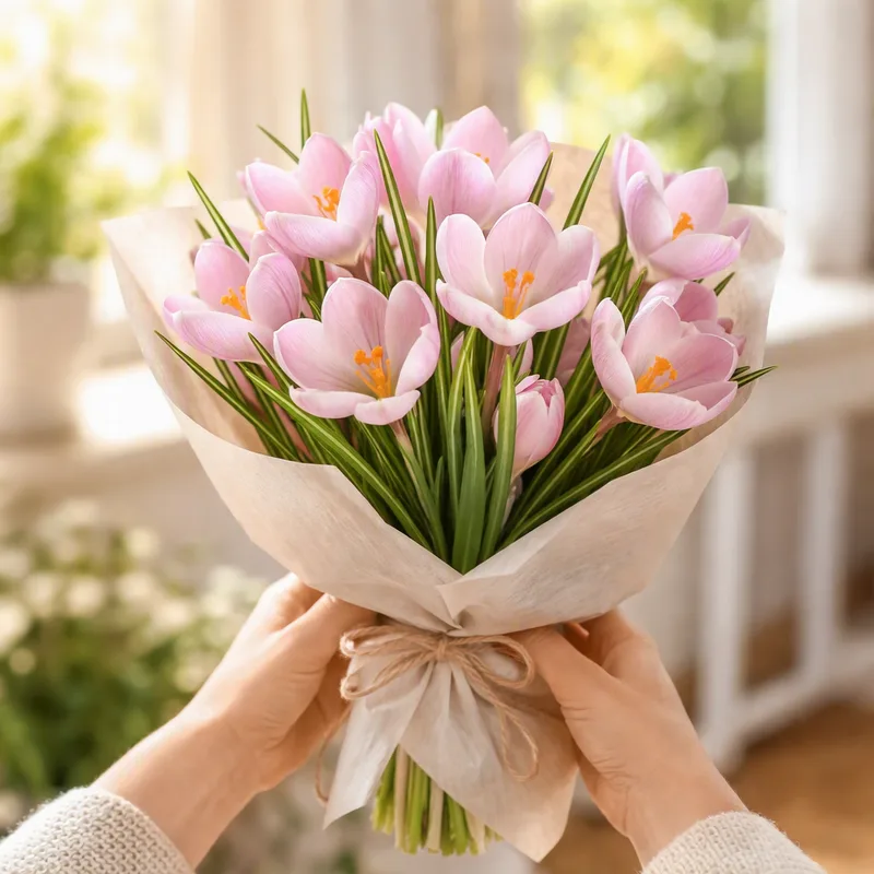 Krokus – rosa – bilde 3