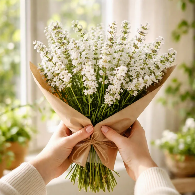 Lavendel – hvit – bilde 3
