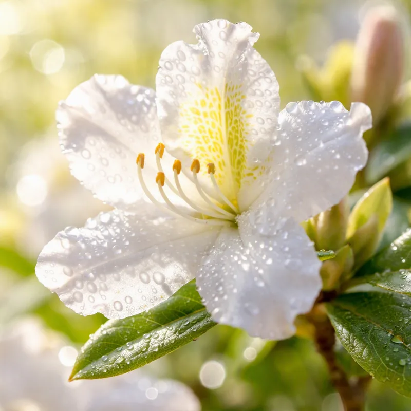 Rhododendron – hvit