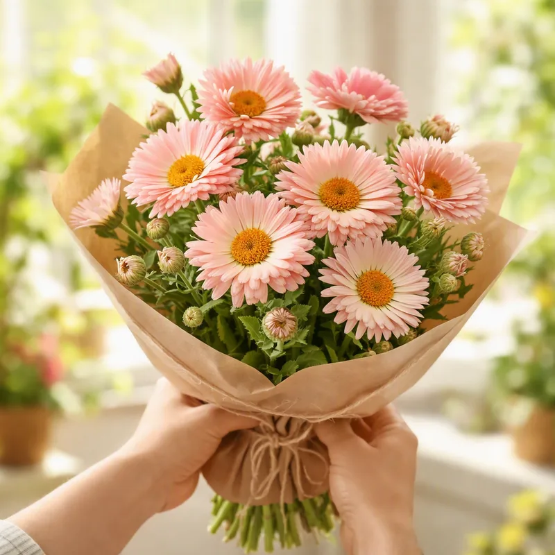Ringblomst – rosa – bilde 3