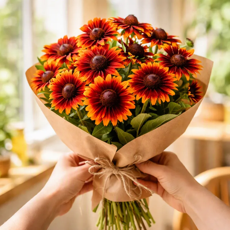 Rudbeckia – rød – bilde 3