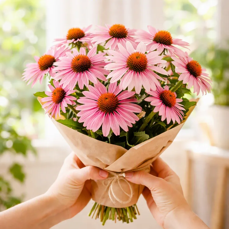 Rød solhatt – rosa – bilde 3