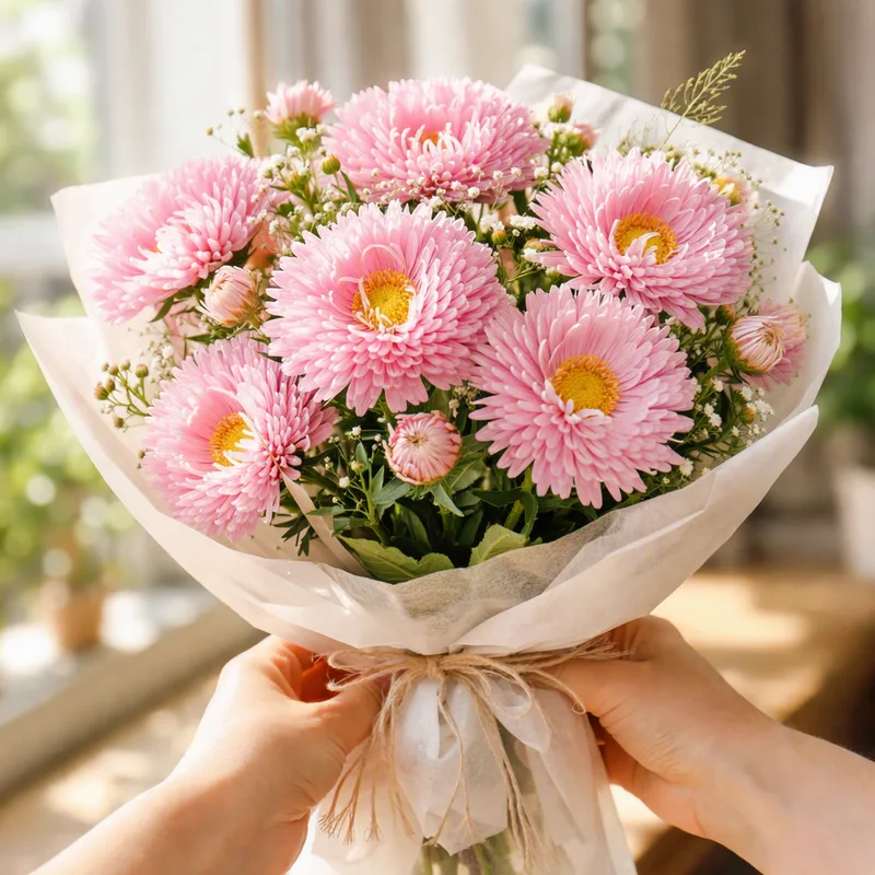 Sommerasters – rosa – bilde 3