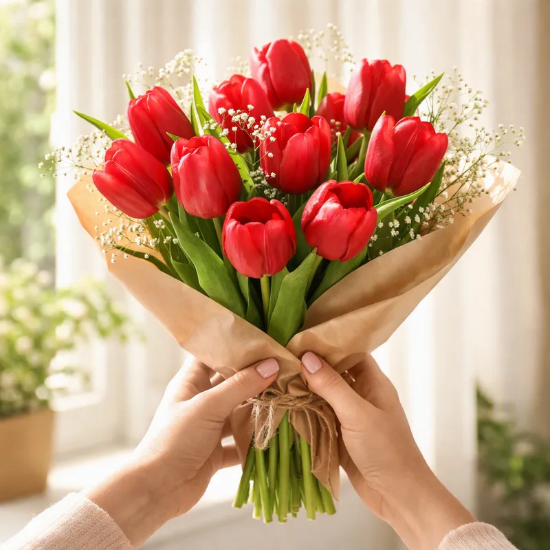 Tulipan – rød – bilde 3